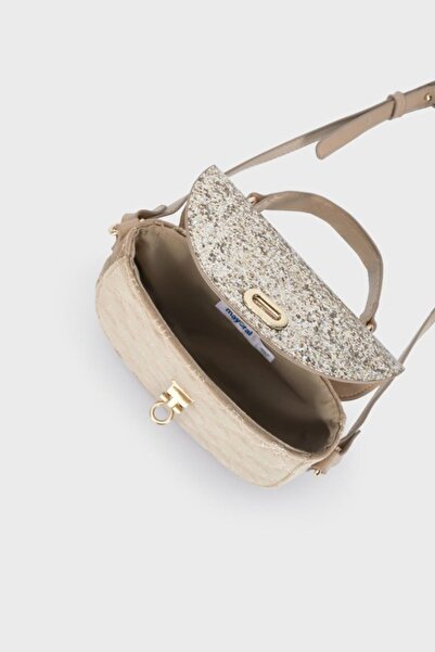 MAYORAL Beige Girl's Bag - Sequin Cover