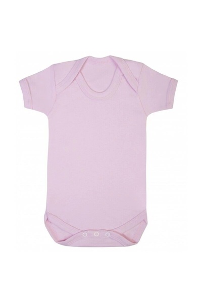 Sema Baby Premature Half Sleeve Combed Cotton Snap Badi - Pink