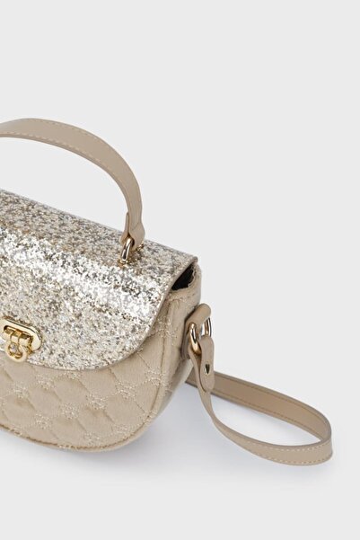 MAYORAL Beige Girl's Bag - Sequin Cover
