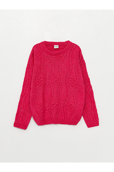 LC Waikiki LCW džemper za devojčice sa dugim rukavima, okruglim izrezom i sam...