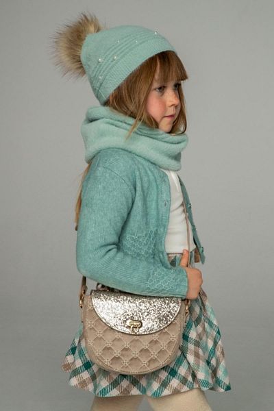 MAYORAL Beige Girl's Bag - Sequin Cover