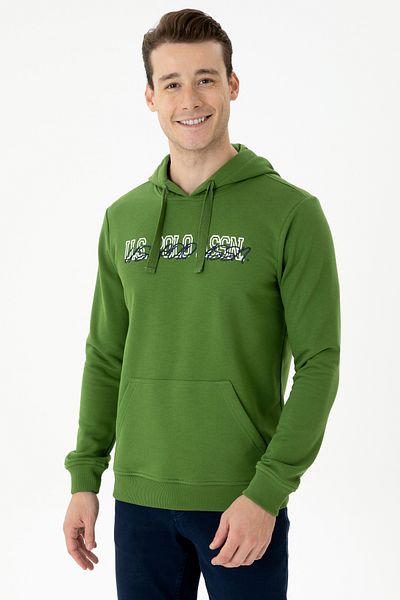 U.S. Polo Assn. Hanorac verde pentru bărbați 50274057 -VR054
