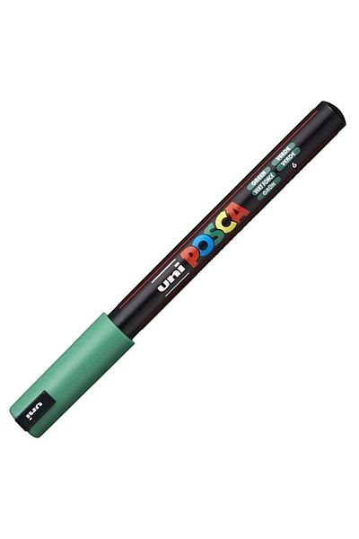 UNİ-BALL UNI POSCA 0.7 Green Water Based Poster Marker - PC-1MR
