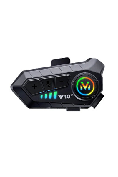 Genel Markalar Y10-2X Bluetooth Kask Kulaklık 2 Kişi Bağlantılı Motosiklet Ka...