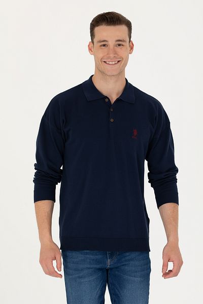 U.S. Polo Assn. Мъжки тъмносин пуловер 50275845-VR033