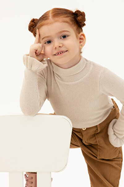 U.S. Polo Assn. Pulover pentru fete crem Melange - 50277085 -VR159