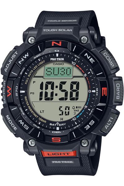 Casio Protrek Prg-340-1dr Men's Wristwatch - Stylish and Functional Design