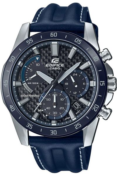 Casio ساعة يد رجالية من ايديفيس - موديل Eqs-930bl-2avudf