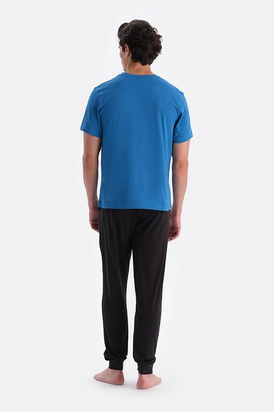 Dagi Μπλουζάκι με κοντό μανίκι Navy Blue Crew Neck