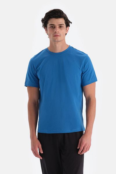 Dagi Μπλουζάκι με κοντό μανίκι Navy Blue Crew Neck