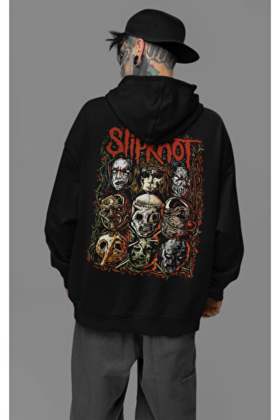 SEVBANO Slipknot muzički bend, unisex oversize rock metal hoodie