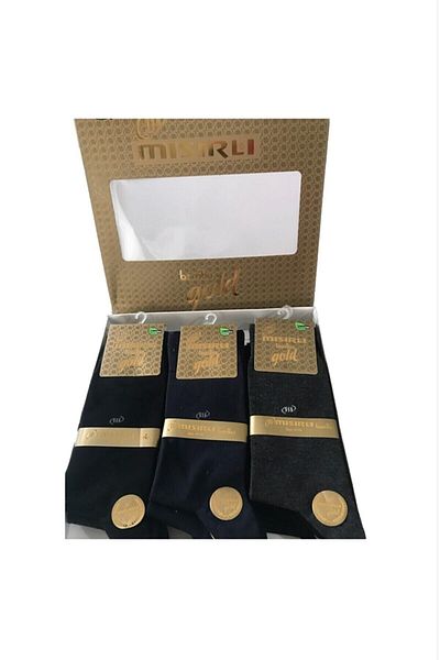 goldmısırlı 12 Pairs Boxed Gold Egyptian Seasonal Men's Socks