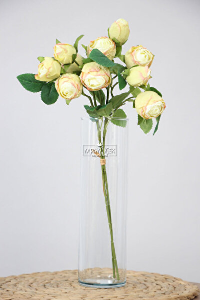 Yapay Çiçek Deposu باقة ورد صناعي لوكس 10 قطع موديل جاف 43 سم بيج