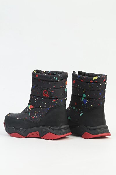 Benetton ® Çocuk Bot Siyah Kırmızı BN-50125