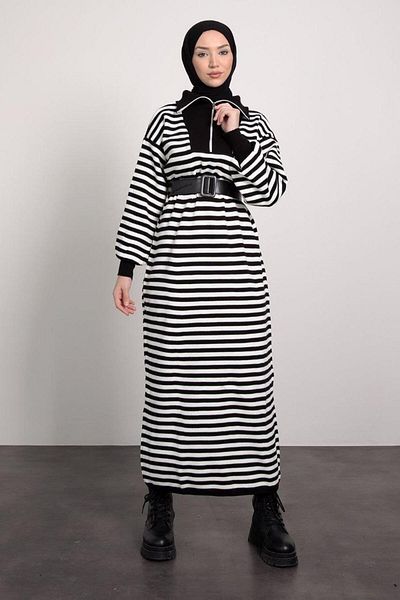 Cardella Γιακάς με φερμουάρ - Πλεκτό φόρεμα Hijab