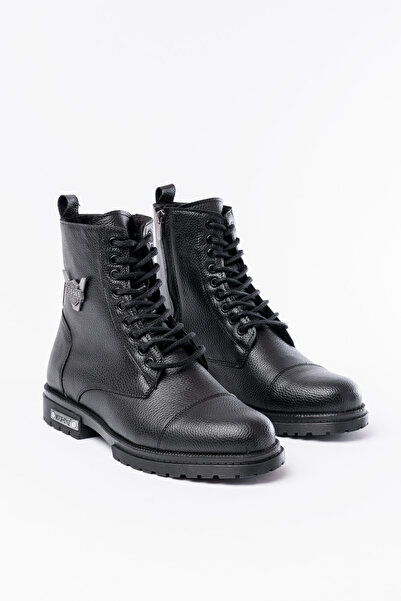 Freemax Ανδρικές μπότες με φερμουάρ από καουτσούκ, ανθεκτική στο νερό και το κρύο, Εγγυημένη χειμερινή γούνα ΜΑΥΡΟ