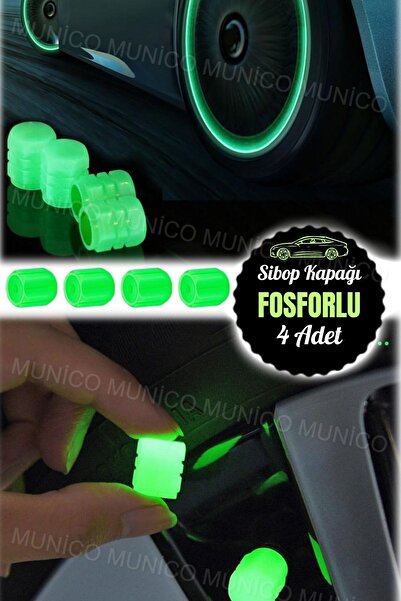 Genel Markalar LED Işık ve Toz Geçirmez 4 Adet Renkli LED Fosforlu Sibop Kapak - Araba Motosiklet Bisiklet İçin