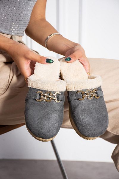 Moda Frato Modafrato MİMOZA Γυναικείες παντόφλες εσωτερικού χώρου Χειμερινές παντόφλες Dowry Bundle Guest Slippers