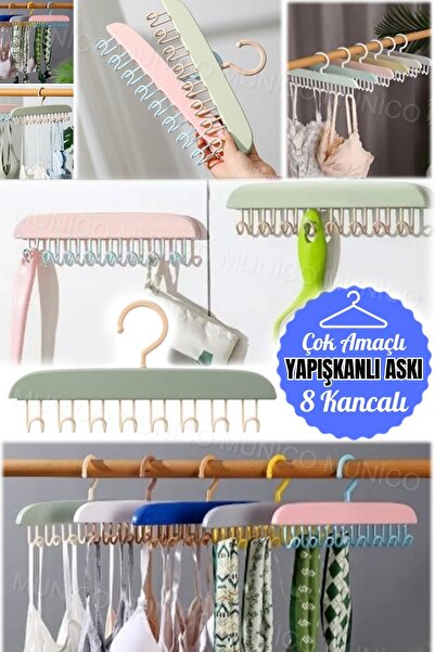 Genel Markalar Elbise Organizer Pantolon Askılığı Kırılmaz Kopmaz Kancalı Şap...