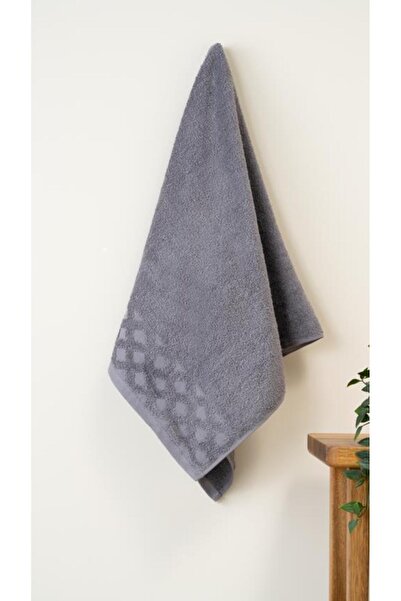 Bluenity Anthracite Harem Dress - 100% Natural Cotton, 50X90 cm Towel