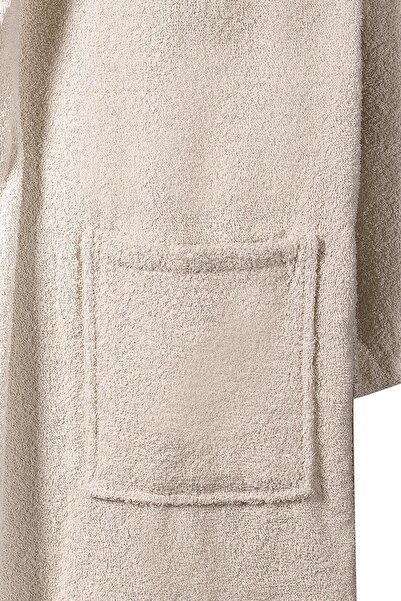 Bluenity Softy - 100% Natural Cotton Extra Soft Bathrobe Beige