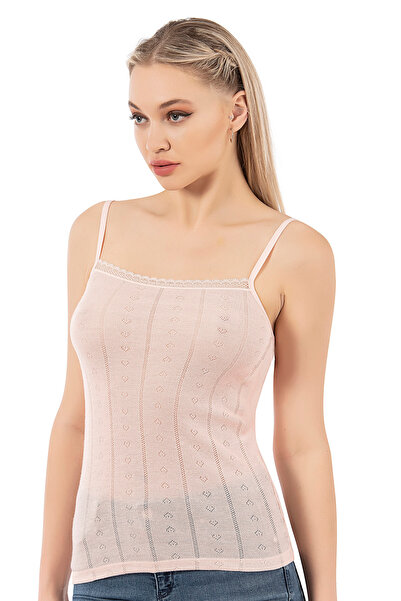 ÖZKAN underwear Özkan 27106 Women's Viscose Transfer Ribbed Flexible Comfortable Rope Strap Knitted Atle