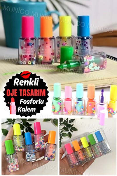 Gaggani Kızlara Hediyelik Fosforlu Tik Kalem Tatlı Kalem Sevimli Vurgulayıcı ...