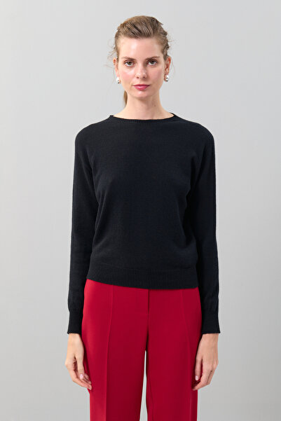 Roman Kaşmir Bisiklet Yaka Kazak Siyah K2471003_001