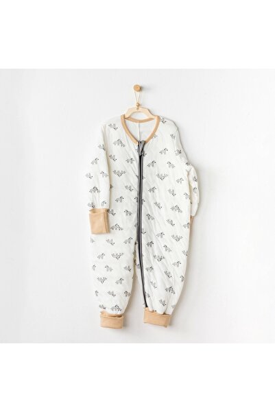 andywawa Ac24187 Zebra Bebek Uyku Tulumu Ekru