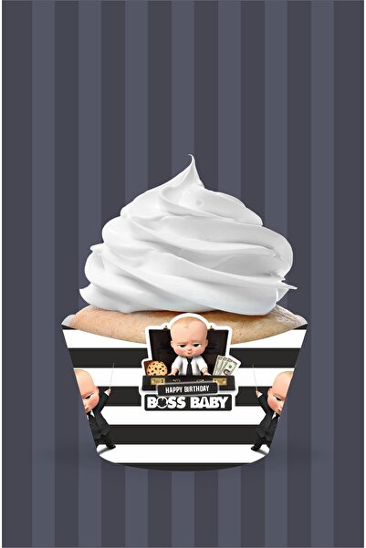 neşeli günlerim Πακέτο με 8 θέματα Boss Baby για cupcake