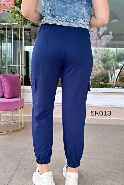 İnce Topuk Modal Sweatpants with Cargo Pockets - 5K013