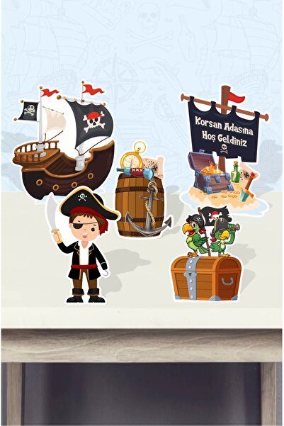 neşeli günlerim Ziua de naștere Pirate Concept * Set de masă (Hârtie de tablă)