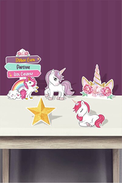 neşeli günlerim Дъска за изправяне с еднорог * Плот за маса (дебела хартия)