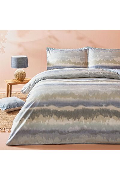 Linens مجموعة غطاء لحاف فردي باللون الأزرق من Allday Ritsan