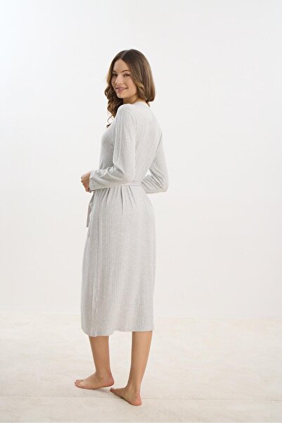 Sevim Μακρύ γυναικείο φόρεμα Jacquard Melage - C2T9N1O51