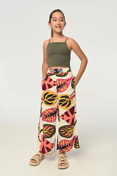 Çikoby Green Khaki Rope Strap Crop Çikoby Girl
