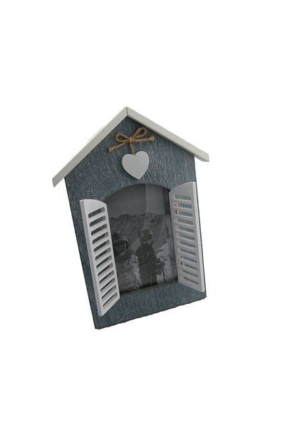 Lucena Gray Wooden Covered Photo Frame