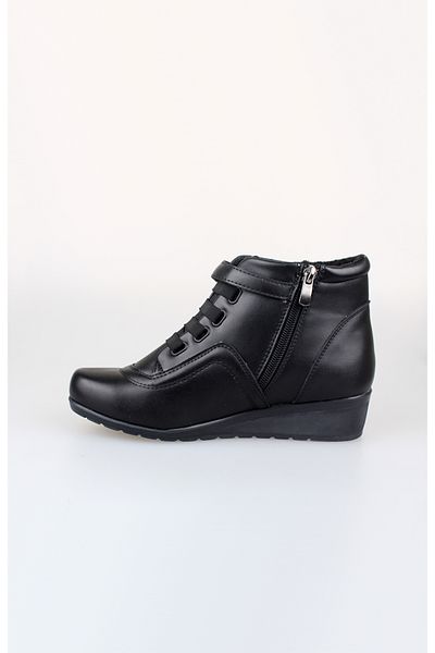 EDİK Edik Comfort Daily and Mother Boots - Genuine Leather, Lined and Heel Cushion System
