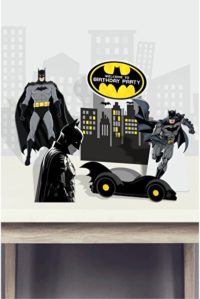 neşeli günlerim Σετ προμηθειών για πάρτι γενεθλίων με θέμα τον Μπάτμαν, Πάνελ...