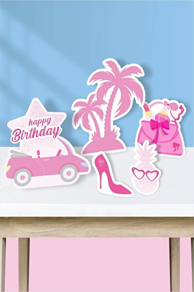 neşeli günlerim مجموعة الحافظة ذات القاعدة الوردية للفتيات (سطح الطاولة) * ور...