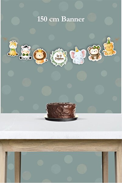 neşeli günlerim Μεγάλο πανό με θέμα το Safari - Χοντρό χαρτί 150cm