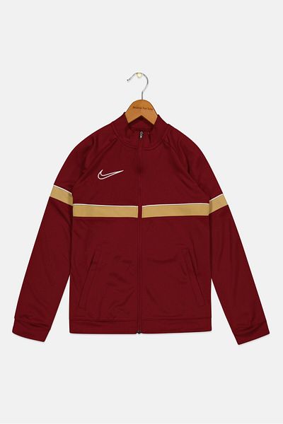 Nike Kids Boy Sportswear Fit Brand Logo Training Jacket, Maroon