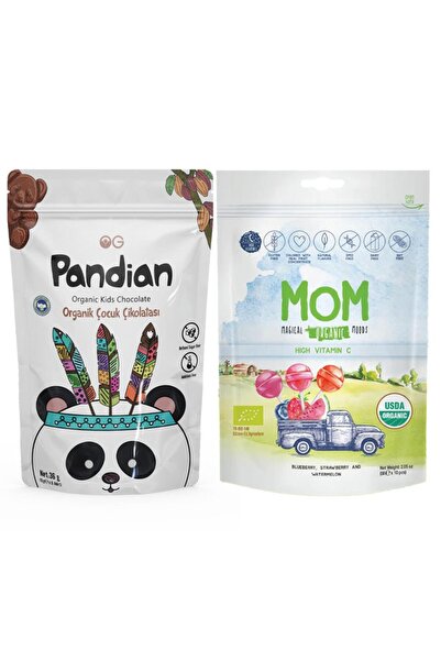 OG natural Organik Pandian Çikolata ve Organik Lolipop ( Çocuk Atıştırma Paketi )