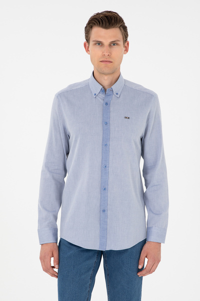 U.S. Polo Assn. قميص ساكس بأكمام طويلة للرجال 50292296-VR032