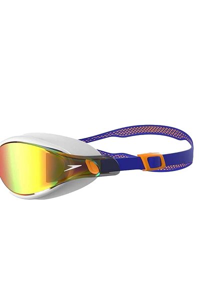 SPEEDO Vue Mir Au White/Blue Unisex Swimming Glasses 8-1096016674