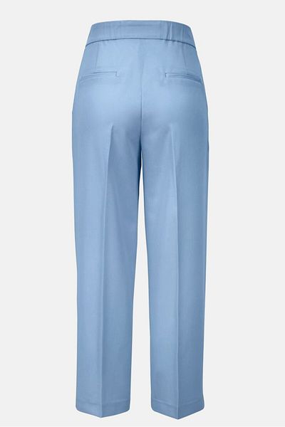Tchibo Women Wide Leg Non Stretchable Trouser Pants, Light Blue