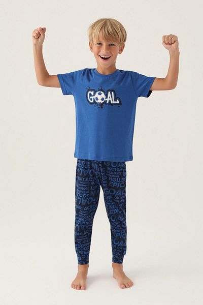 PJS Roly Poly 3344 Goal Boy's Pajama Set