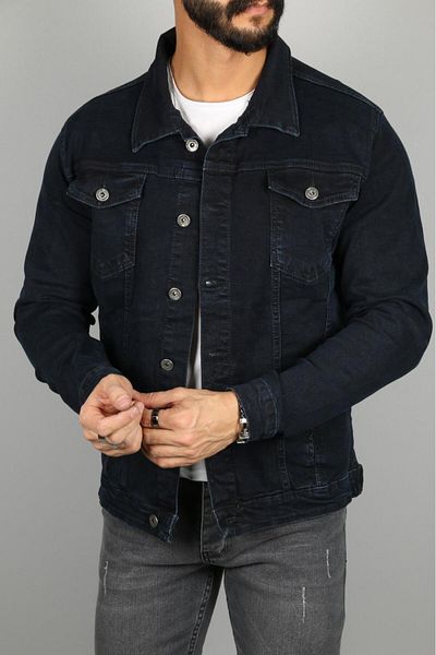 PASSWORD Jachetă de blugi Lycra Slim Fit pentru bărbați