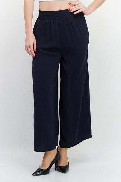 French Connection Women Solid Pull On Trouser Pants,dark Navy Blue