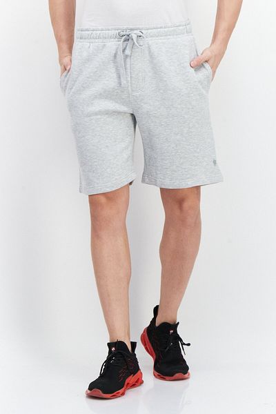 French Connection Men Heather Basic Shorts, Grey